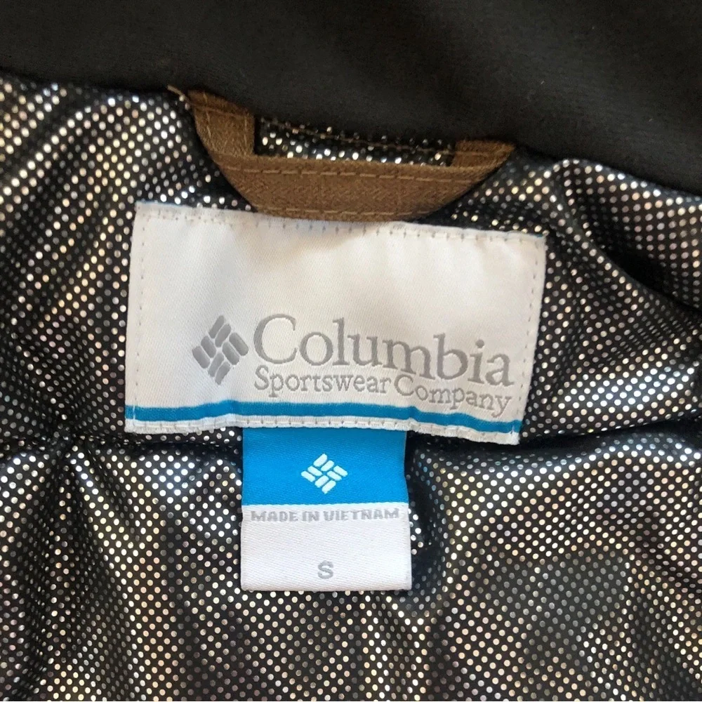 Columbia Mens Barlow Pass Turbodown II Jacket Brown Coat Size Small Waterproof
